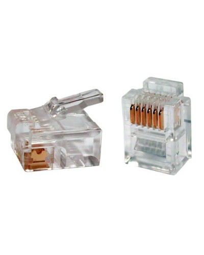 PLUG-6P6C-P-C2-100 (100 шт). Разъем RJ-12. Hyperline в Екатеринбурге