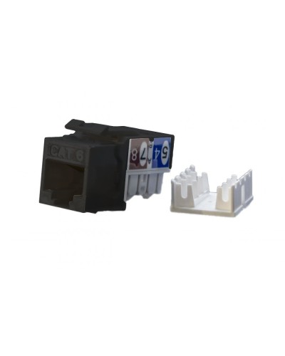 KJ9-8P8C-C6-90-BK. Вставка Keystone Jack RJ-45. Hyperline в Екатеринбурге