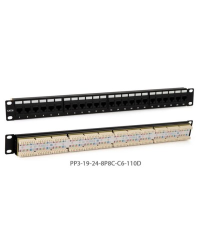 PP3-19-24-8P8C-C5E-110D. Патч-панель 19. Hyperline в Екатеринбурге