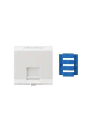 SIP3A-1K-M45-45. Вставка угловая 45x45 для 1 модуля Кeystone Jack, со шторками. Hyperline в Екатеринбурге