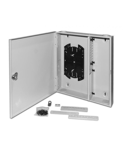 FO-WBX-4xSLT-W140H42-32UN-GY. Кросс оптический настенный. Hyperline в Екатеринбурге