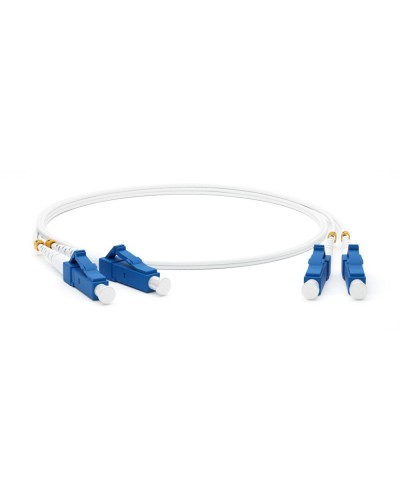 FC-D2-9A1-LC/UR-LC/UR-H-2M-LSZH-WH. Патч-корд волоконно-оптический одномодовый. Hyperline в Екатеринбурге