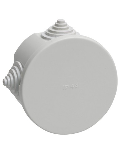 Коробка распаячная КМ41237 D75х40 открытой проводки IP44 4 гермоввода серая (UKO11-075-040-000-K41-44). Коробка распаячная безгалогенная (HF). IEK в Екатеринбурге
