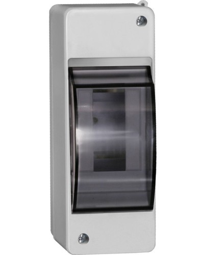 Корпус пластиковый КМПн 2/2 IP30 белый KREPTA 3 (MKP42-N-02-30-20). Щиток модульный с прозрачной дверцей, настенный. IEK в Екатеринбурге