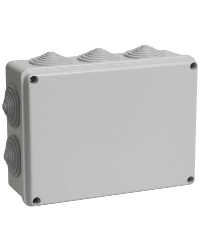 Коробка распаячная КМ41244 190х140х70 открытой проводки IP55 10 гермовводов серая (UKO11-190-140-070-K41-55). Коробка распаячная безгалогенная (HF). IEK в Екатеринбурге
