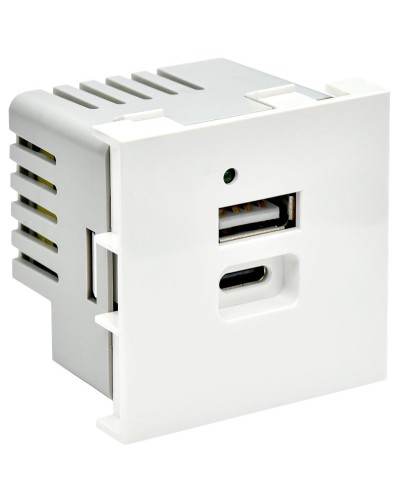 Розетка USB A+C 4,2А PRIMER РКЮ-25-40-П белый IEK (PR-KK40D-RU-0-2-AC-K01). Розетка USB. IEK в Екатеринбурге
