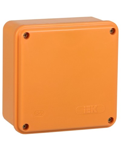 Коробка распаячная огнестойкая ПС 100х100х50 6P 6мм² IP44 гладкие стенки (UKF20-100-100-050-6-6-09). Коробка распаячная огнестойкая безгалогенная (HF). IEK в Екатеринбурге