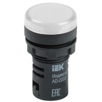 Лампа AD22DS (LED) матрица D22 мм 230В белый (BLS10-ADDS-230-K01). Светосигнальный индикатор. IEK