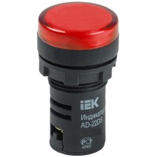 Лампа AD22DS (LED) матрица D22мм красный 24В AC/DC (BLS10-ADDS-024-K04). Светосигнальный индикатор. IEK
