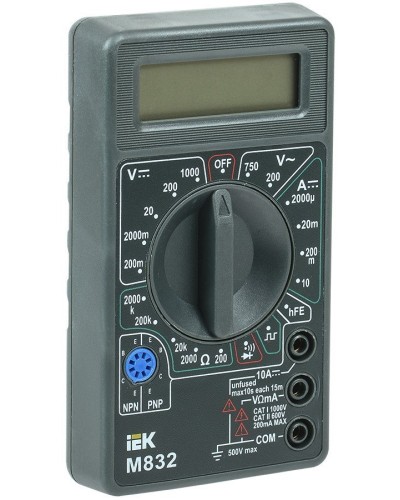 Мультиметр цифровой Universal M832 (TMD-2S-832). Мультиметр цифровой. IEK в Екатеринбурге