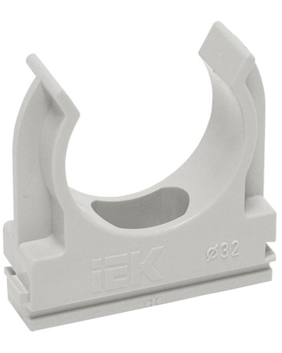 Держатель с защёлкой D32 серый ELASTA (50 шт) (CTA10D-CF32-K41-050). Держатель с защёлкой. IEK в Екатеринбурге