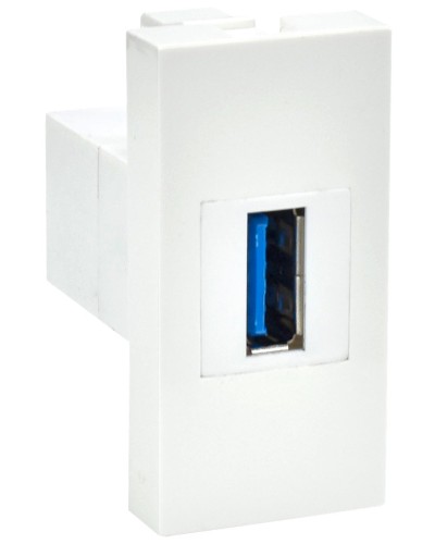 Розетка USB A 3.0 PRIMER РКЮ-10-00-П белый IEK (PR-KK40D-RU-0-1-A3-K01). Розетка USB. IEK в Екатеринбурге