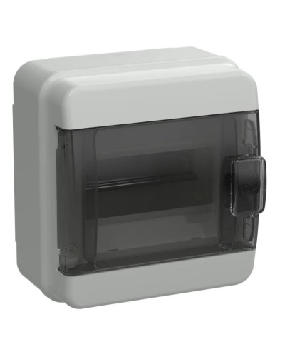 Корпус пластиковый КМПн-6 IP65 TEKFOR (TF5-KP72-N-06-65-K03-K02). Корпус модульный пластиковый черная прозрачная дверь. IEK в Екатеринбурге
