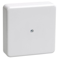 Коробка распаячная КМ41212-02 75х75х20 открытой проводки (6 клемм 6 мм²) слоновая кость (UKO10-075-075-020-K32). Коробка распаячная безгалогенная (HF). IEK