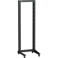 LF05-20U66-1RM. Стойка 1-рамная на рол. 20U 600х600мм черная. ITK