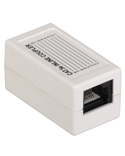 CS70-1C5EU. Проходной адаптер категория 5Е UTP тип RJ45-RJ45, белый. ITK в Екатеринбурге