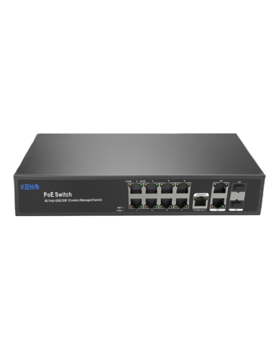 KN-SW802SFP/M2. Коммутатор с питанием по PoE. KENO в Екатеринбурге