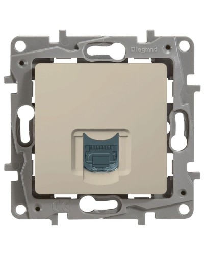 Розетка 5e, UTP, 1хRJ45, ETIKA, слоновая кость (672341). Розетка. LegranD в Екатеринбурге