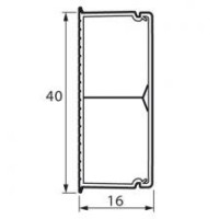 Мини-канал 40x16, 2 секции, METRA (638195): Короб