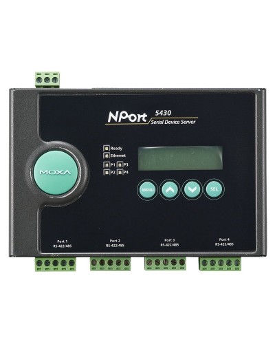 NPort 5430. 4-портовый асинхронный сервер. MOXA в Екатеринбурге
