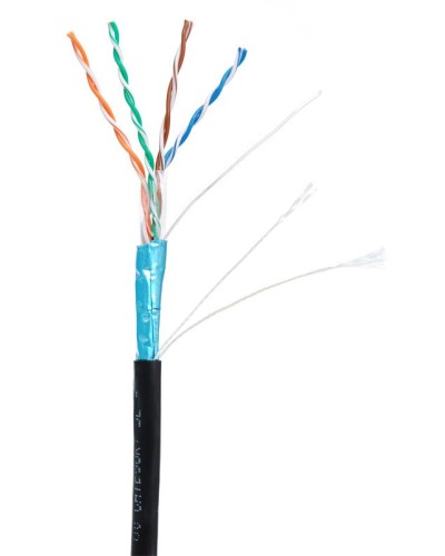 F/UTP 4pair, Cat5e, Out, PE (EC-UF004-5E-PE-BK-1). Кабель «витая пара» (LAN) для структурированных систем связи. NETLAN в Екатеринбурге