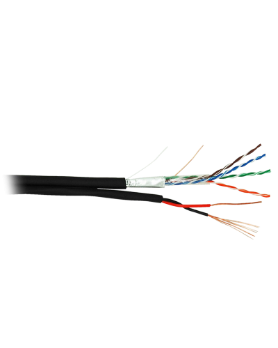 F/UTP 4pair, Cat5e, Out, PVC+PWR (EC-UF004-5E-PC075-PE-BK). Кабель «витая пара» (LAN) для структурированных систем связи. NETLAN в Екатеринбурге