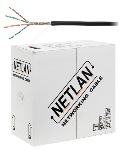 U/UTP 4pair, Cat5e, Out, PE, CCA (CCA-UU004-5E-PE-BK) . Кабель «витая пара» (LAN) для структурированных систем связи. NETLAN в Екатеринбурге