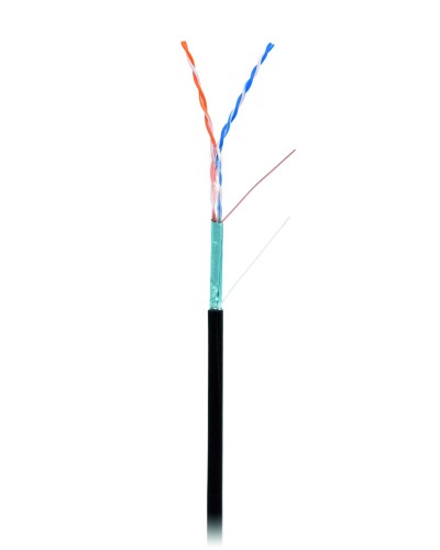 F/UTP 2pair, Cat5, Out, PE (EC-UF002-5-PE-BK). Кабель «витая пара» (LAN) для структурированных систем связи. NETLAN в Екатеринбурге