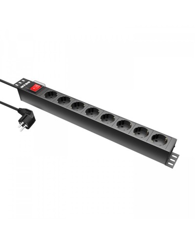 NTSS-PDU-DA2034 гор.размещ. 8xSchuko базовые 16A Schuko 1.8м. Блок розеток 19. NTSS в Екатеринбурге