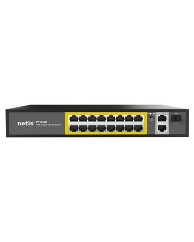 Netis P116GH. Коммутатор сетевой PoE неуправляемый. Netis в Екатеринбурге