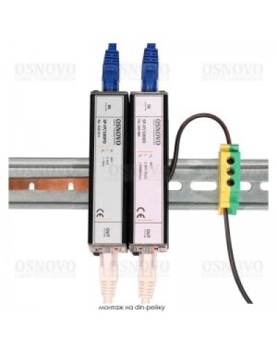 SP-IP/100D. Устройство грозозащиты цепей Ethernet. OSNOVO в Екатеринбурге