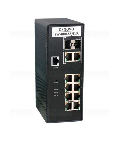 SW-80822/ILR. Коммутатор 10-портовый Gigabit Ethernet с PoE. OSNOVO в Екатеринбурге