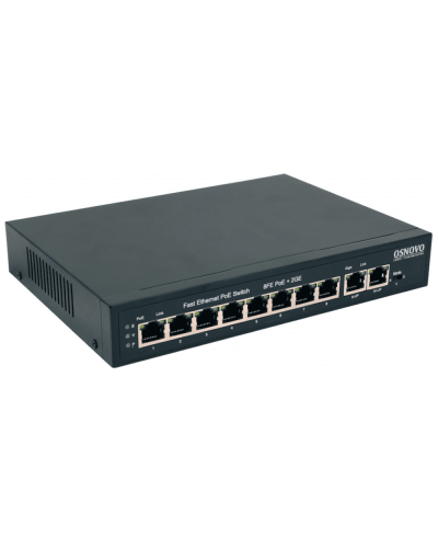 SW-20820(120W). Коммутатор 10-портовый  Gigabit Ethernet с PoE. OSNOVO в Екатеринбурге