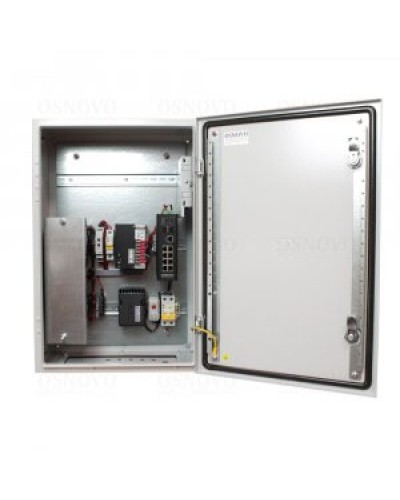 OS-46TB1(SW-80802/ILS(port 90W)). Уличная станция с термостабилизацией и резервным питанием. OSNOVO в Екатеринбурге