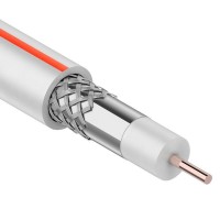 SAT 50 M, CCS/Al/Al, 75%, 75 Ом, 100 м, белый. PROconnect (01-2401-2). Кабель коаксиальный радиочастотный. PROCONNECT