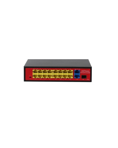 PND-16P-2G1F Lite (180W). Коммутатор неуправляемый 18-портовый с PoE. Polyvision в Екатеринбурге