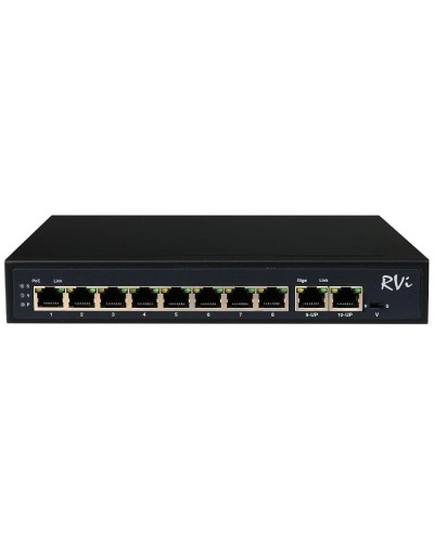 RVi-1NS08F-2T (1G). Коммутатор с питанием по PoE. RVi в Екатеринбурге