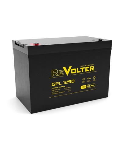 Revolter GPL 1290. Аккумулятор автомобильный герметичный свинцово-кислотный. Revolter в Екатеринбурге