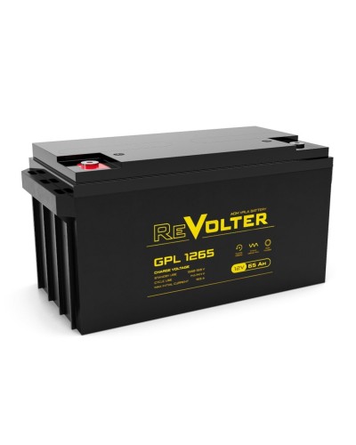 Revolter GPL 1265. Аккумулятор автомобильный герметичный свинцово-кислотный. Revolter в Екатеринбурге