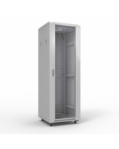 Шкаф телекоммуникационный 19 напольный 42U 600х800 мм, передняя дверь стекло, задняя дверь металл, RAL 7035 (состоит из 3 частей) (04-2306). Шкаф телекоммуникационный 19 напольный 42U. Rexant в Екатеринбурге