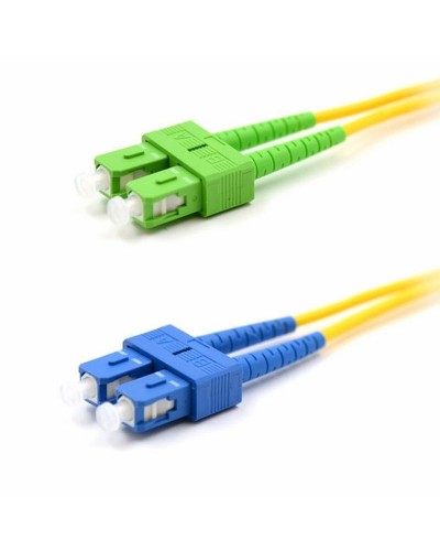 Патч-корд оптический переходной (SM), 9/125 (OS2), SC/APC-SC/UPC, (Duplex), PVC, 2м REXANT (50-2059): Патч-корд оптический в Екатеринбурге