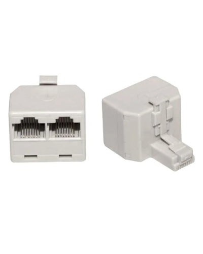 Двойник компьютерный UTP RJ-45(8P8C) (штекер - 2 гнезда) REXANT (03-0102): Кабельный соединитель в Екатеринбурге