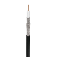 RG-11U, 75 Ом, CCS/Al/Al, 83%, 305 м, черный OUTDOOR (01-3011). Кабель коаксиальный радиочастотный. Rexant