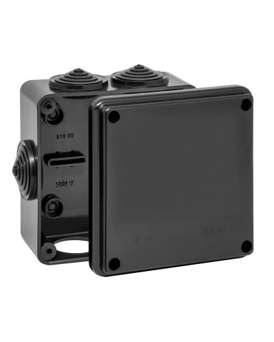 Коробка TYCO ОП 100х100х50мм УХЛ1 IP54 черный (67050Ч). Коробка распределительная. RuVinil в Екатеринбурге