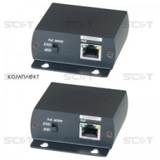 IP01P. Удлинитель Ethernet с PoE. SC&T
