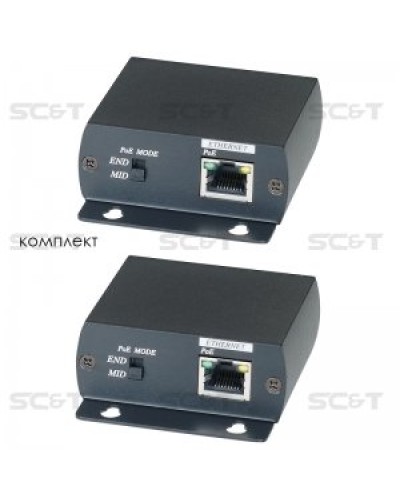 IP01P. Удлинитель Ethernet с PoE. SC&T в Екатеринбурге