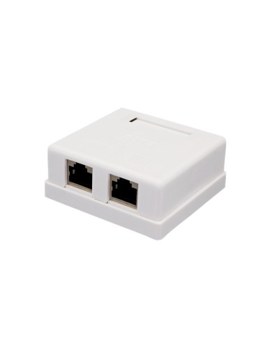 Розетка настенная RJ-45, 8P8C, Cat.6, 2 порта FTP (10-0353): Компьютерная розетка в Екатеринбурге