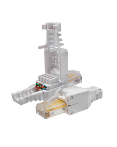 Коннектор 8P8C U/UTP Cat.5e (RJ-45) безинструментальный (10-0218). Разъем RJ-45. SUPRLAN в Екатеринбурге