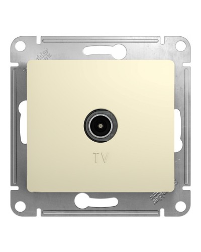 Glossa розетка TV антенна коннектор, 1-местная, скрытой установки, механизм, бежевый (GSL000293). Розетка TV антенна. Systeme Electric в Екатеринбурге