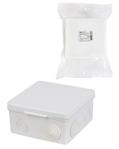 Коробка ОП 100х100х55мм, крышка, IP54, 8вх. (SQ1401-0513). Распаячная коробка. TDM ЕLECTRIC в Екатеринбурге